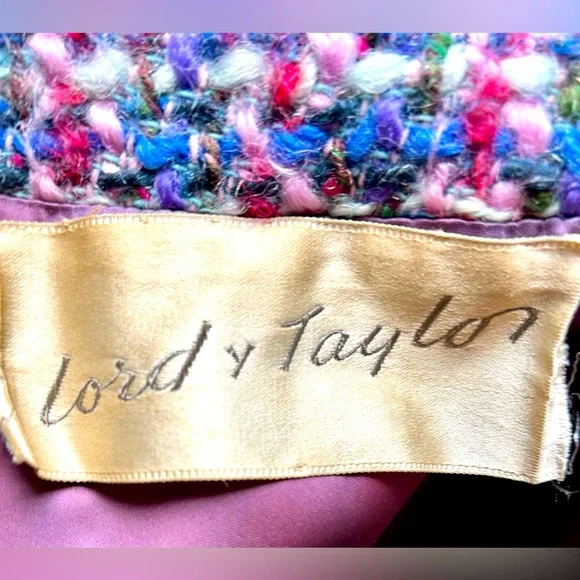 Lord & Taylor of England True Vintage 1960s Mod Wool Tweed Peacoat - Picture 5 of 6